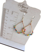 Load image into Gallery viewer, Multi-colored Crystal Earrings