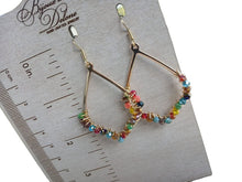 Load image into Gallery viewer, Multi-colored Crystal Earrings