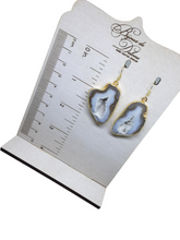 Load image into Gallery viewer, Agate Slice Earrings