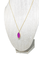 Load image into Gallery viewer, Pink Druzy Necklace