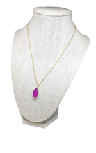 Load image into Gallery viewer, Pink Druzy Necklace