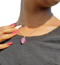 Load image into Gallery viewer, Pink Druzy Necklace