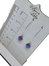 Load image into Gallery viewer, Purple Crystal Earrings