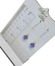 Load image into Gallery viewer, Purple Crystal Earrings
