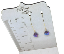 Load image into Gallery viewer, Purple Crystal Earrings