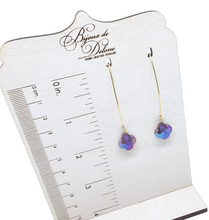 Load image into Gallery viewer, Purple Crystal Earrings
