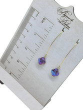 Load image into Gallery viewer, Purple Crystal Earrings