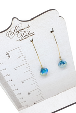 Load image into Gallery viewer, Green Crystal Earrings