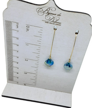 Load image into Gallery viewer, Green Crystal Earrings