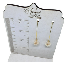 Load image into Gallery viewer, Ivory Crystal Earrings