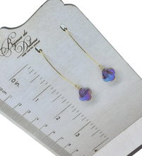 Load image into Gallery viewer, Purple Crystal Earrings