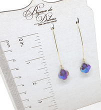 Load image into Gallery viewer, Purple Crystal Earrings