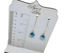 Load image into Gallery viewer, Green Crystal Earrings