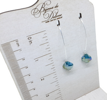 Load image into Gallery viewer, Green Crystal Earrings