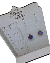Load image into Gallery viewer, Purple Crystal Earrings