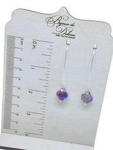 Load image into Gallery viewer, Purple Crystal Earrings