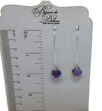 Load image into Gallery viewer, Purple Crystal Earrings
