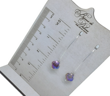Load image into Gallery viewer, Purple Crystal Earrings