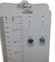 Load image into Gallery viewer, Purple Crystal Earrings