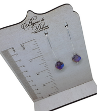 Load image into Gallery viewer, Purple Crystal Earrings