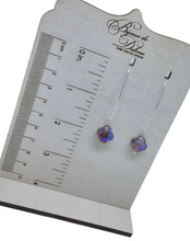 Load image into Gallery viewer, Purple Crystal Earrings