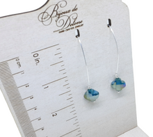 Load image into Gallery viewer, Green Crystal Earrings