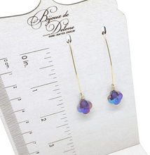 Load image into Gallery viewer, Purple Crystal Earrings