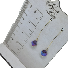 Load image into Gallery viewer, Purple Crystal Earrings
