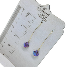 Load image into Gallery viewer, Purple Crystal Earrings