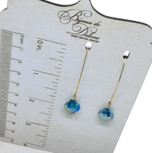 Load image into Gallery viewer, Green Crystal Earrings