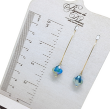 Load image into Gallery viewer, Green Crystal Earrings