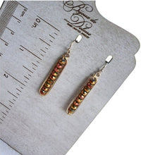 Load image into Gallery viewer, Brown Crystal Earrings