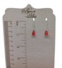 Load image into Gallery viewer, Silver Shrimp Charm Bead Necklace and Earrings Set
