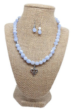Load image into Gallery viewer, Light Blue Nugget Necklace Set
