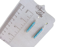 Load image into Gallery viewer, Blue Crystal Earrings