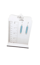 Load image into Gallery viewer, Blue Crystal Earrings