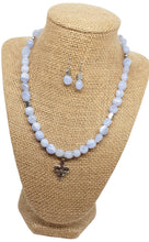 Load image into Gallery viewer, Light Blue Nugget Necklace Set