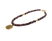 Load image into Gallery viewer, Rhodonite Fleur-de-lis Necklace Set