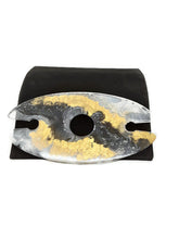 Load image into Gallery viewer, Wine Glass Holder - Black & Gold