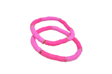 Load image into Gallery viewer, Pink Heishi Bracelet
