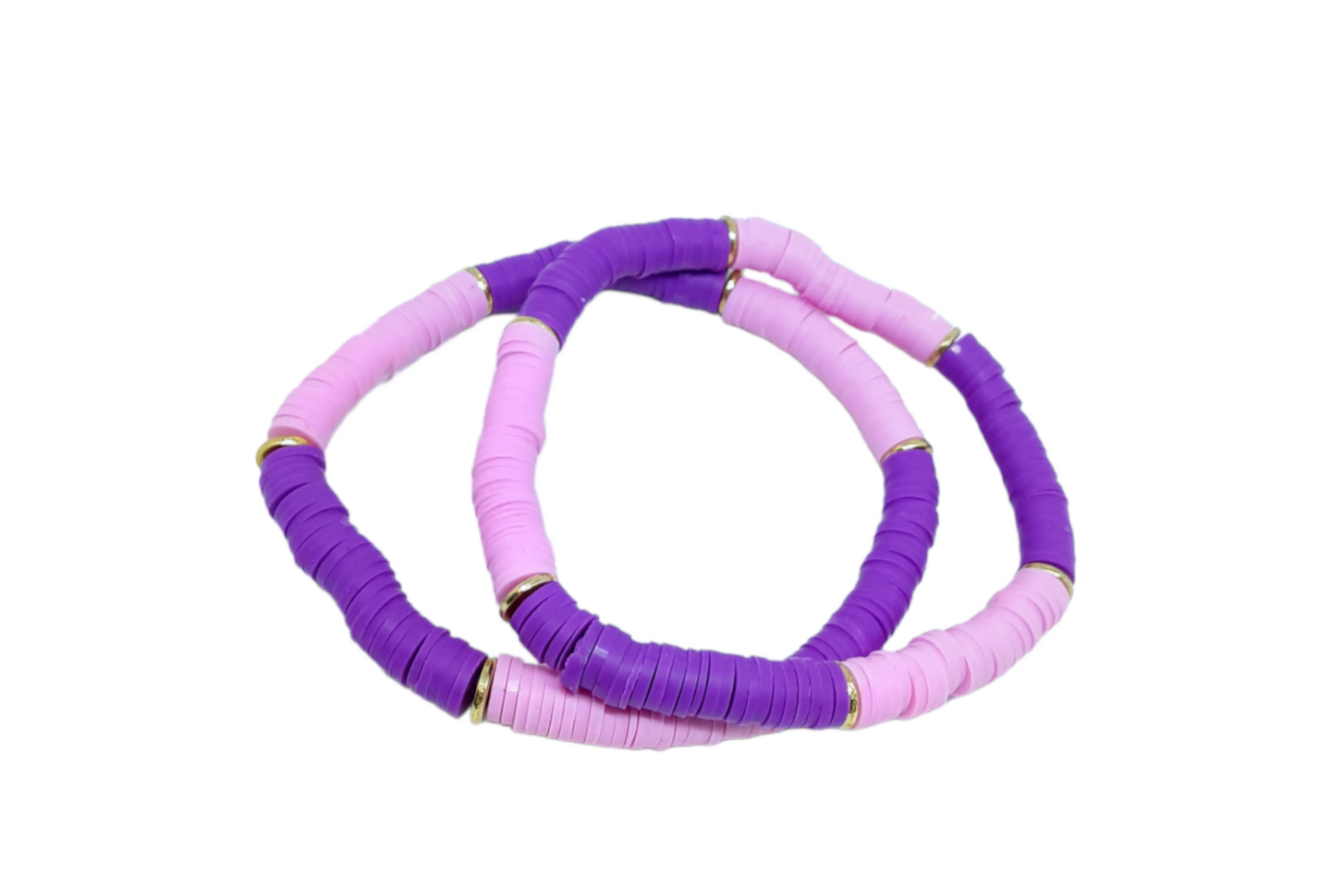 Purple Heishi Bracelet