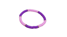 Load image into Gallery viewer, Purple Heishi Bracelet
