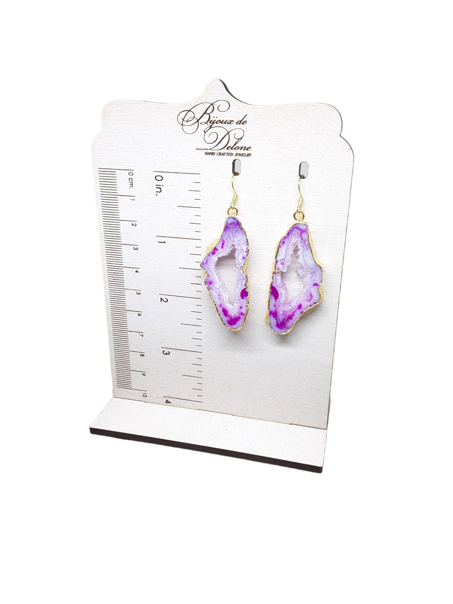 Agate Slice Earrings