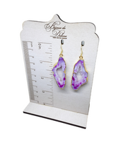 Load image into Gallery viewer, Agate Slice Earrings
