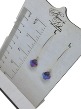 Load image into Gallery viewer, Purple Crystal Earrings
