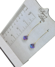 Load image into Gallery viewer, Purple Crystal Earrings
