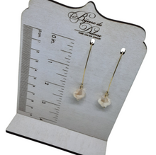 Load image into Gallery viewer, Ivory Crystal Earrings
