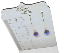 Load image into Gallery viewer, Purple Crystal Earrings
