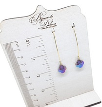 Load image into Gallery viewer, Purple Crystal Earrings
