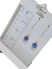 Load image into Gallery viewer, Purple Crystal Earrings
